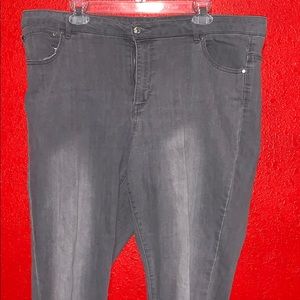 Distressed Gray Jeans